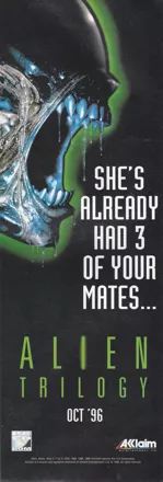 Alien Trilogy Magazine Advertisement Part 2