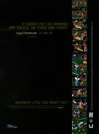 NFL 2K Magazine Advertisement