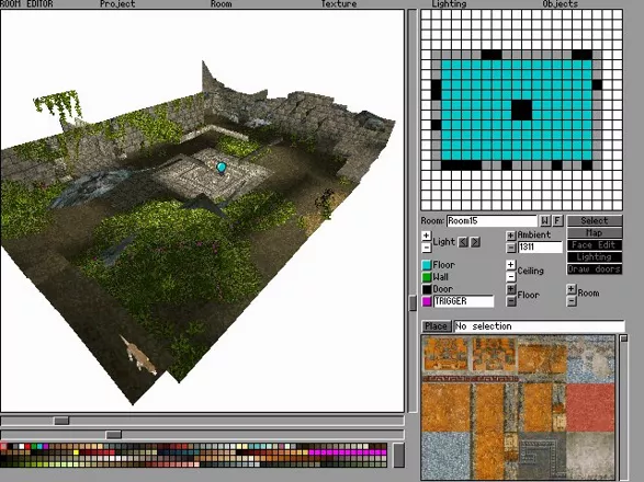 Tomb Raider Screenshot Level editor screenshot