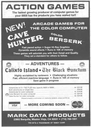 Cave Hunter Magazine Advertisement