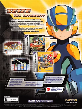 Mega Man Battle Network 5: Team Colonel Magazine Advertisement