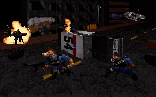 Duke Nukem 3D Screenshot The same image was also included with <a href="http://www.mobygames.com/game/duke-nukem-3d/promo/groupId,5142/">Terminal velocity shareware v1.1</a> but this version does not have a caption on it.