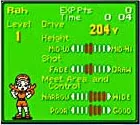 Mario Golf  Screenshot When the game begins, players can choose to play either as a male or female character. You start out with mediocre stats, but your skills improve as you earn experience points.