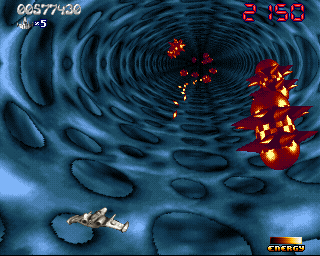 Super Stardust Amiga The second tunnel sequence