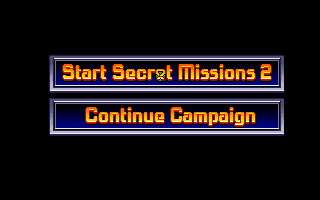 Wing Commander: The Secret Missions 2 - Crusade DOS Main menu