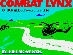 Combat Lynx ZX Spectrum Loading screen