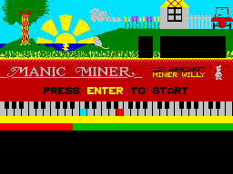 Manic Miner ZX Spectrum Loading screen