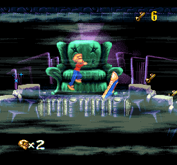 The Pagemaster SNES Scary, and rather large CHAIRS!