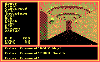 Legacy of the Ancients DOS Wandering about one of the dungeon like museums
