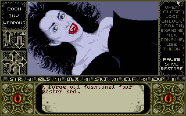 Elvira, mistress of the dark 15424-elvira-dos-screenshot-have-you-brought-a-wooden-stick