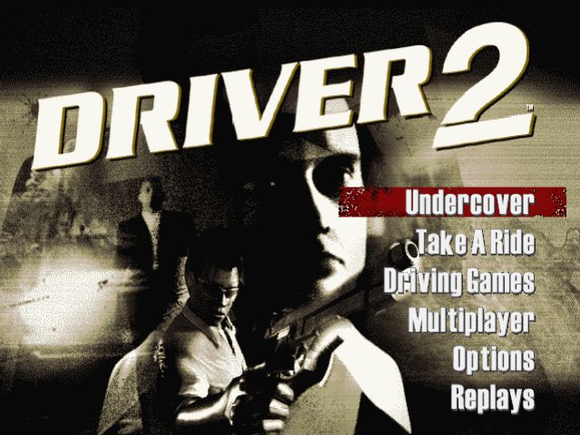 Driver 2 PlayStation Main menu