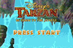 Disney&#x27;s Tarzan: Return to the Jungle Game Boy Advance Title Screen
