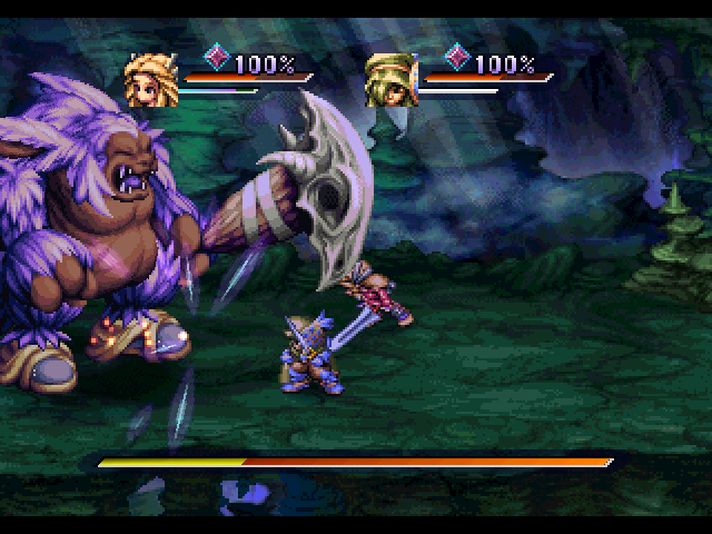 Legend of Mana PlayStation Fighting another Boss
