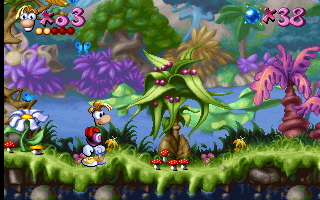 Rayman DOS In the Dream Forest