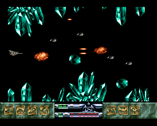 Carcharodon: White Sharks Amiga Crystals everywhere in level 2.
