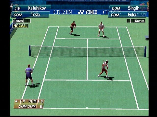 Virtua Tennis Dreamcast Doubles Match