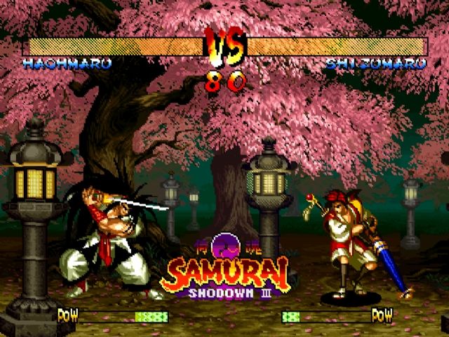 Samurai Shodown III: Blades of Blood PlayStation Watching the demo