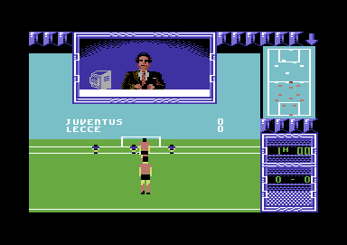 I Play: 3-D Soccer Commodore 64 Ready for the kickoff