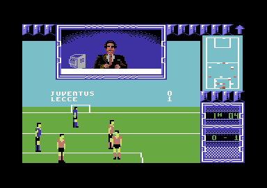 I Play: 3-D Soccer Commodore 64 Lecce lead