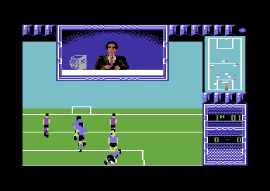 I Play: 3-D Soccer Commodore 64 A diving save