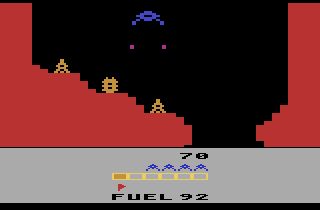 Caverns of Mars Atari 2600 Firing a shot