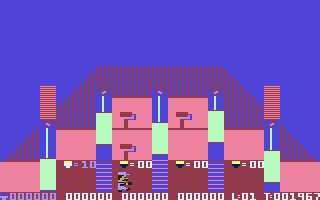 Bristles Commodore 64 I need to paint all the pink walls the same color as the elevators (light green)