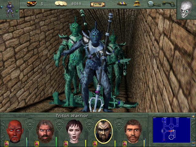 Might & Magic VII: Day of the Destroyer. Five characters now instead of four.