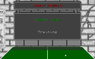 Table Tennis Simulation Atari ST Competition or practice?