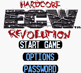 ECW Hardcore Revolution Game Boy Color Title screen