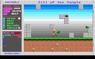 Jill of the Jungle DOS What is it with Epic Megagames and frogs?