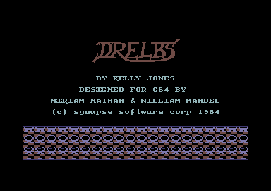 Drelbs Commodore 64 Title screen and credits
