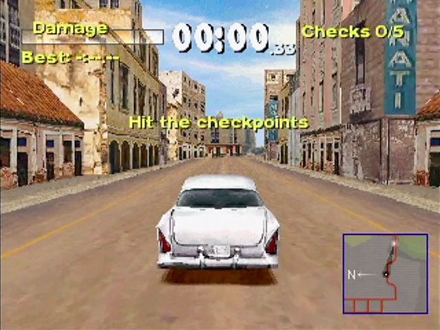 Driver 2 PlayStation Hit the Checkpoints