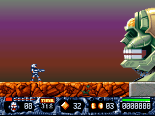Turrican II: The Final Fight DOS Final boss of level 2