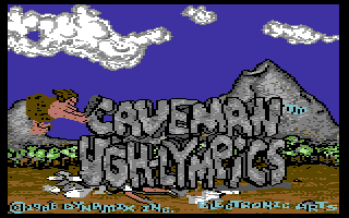44934-caveman-ugh-lympics-commodore-64-screenshot-title-screen.gif