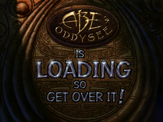Oddworld: Abe's Oddysee DOS Even the loading screen is humorous