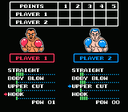 World Champ NES Pre-fight Attribute Adjusting