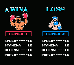 World Champ NES Winning screen