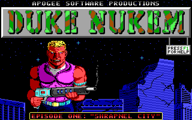 Duke Nukem DOS title screen