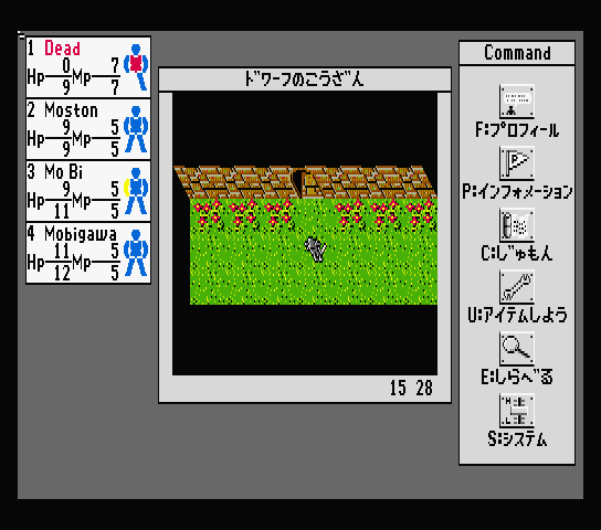 510669-phantasie-iv-the-birth-of-heroes-msx-screenshot-dungeon-entrance.png