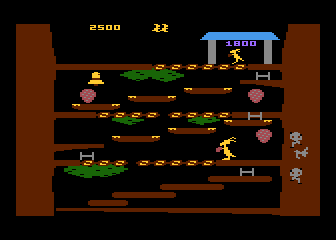 Kangaroo Atari 5200 Making your way to the top on the second level