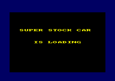 Super Stock Car Amstrad CPC Loading screen.