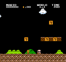 All Night Nippon Super Mario Bros. NES The Goomba sprite has been changed