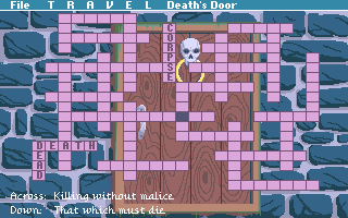 Rescue the scientists [PC] 6083-are-we-there-yet-dos-screenshot-death-s-door-crossword