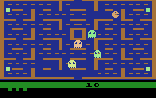 Bildresultat fr Pacman Atari 2600 screenshot