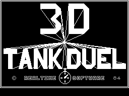 3D Tank Duel ZX Spectrum Title Screen.