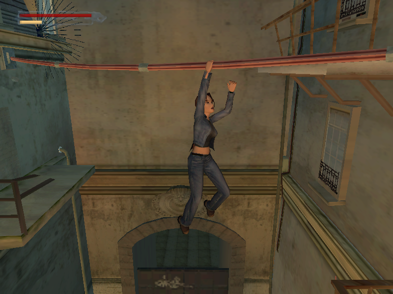 Lara Croft Tomb Raider: The Angel of Darkness Windows Using the hand-over-hand technique