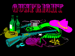Gunfright ZX Spectrum Title screen