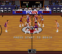 Bulls vs. Blazers and the NBA Playoffs Screenshots for SNES - MobyGames