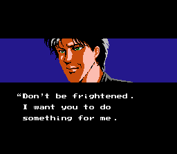 Ninja Gaiden III: The Ancient Ship of Doom NES First act ending cinematic, Ryu is given a clue as to where he should go next