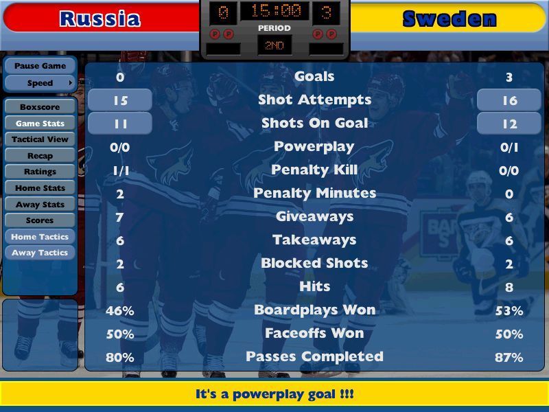 nhl game stats